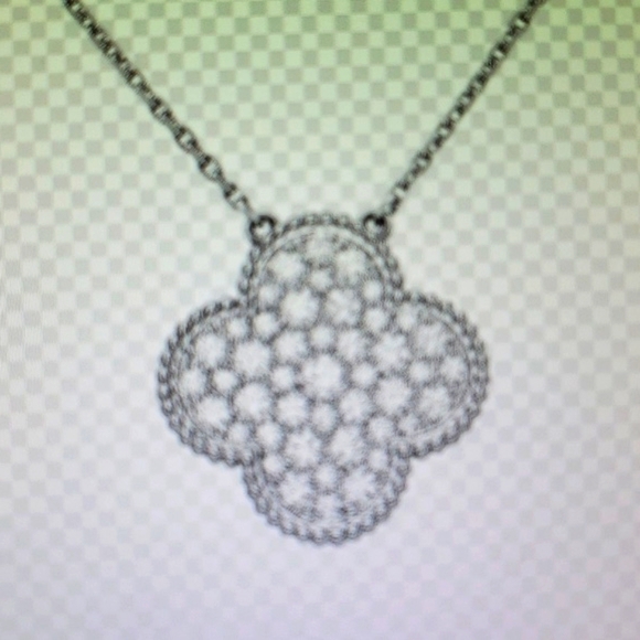 "" Diamond Alahambra Style Necklace necklace - Picture 1 of 6